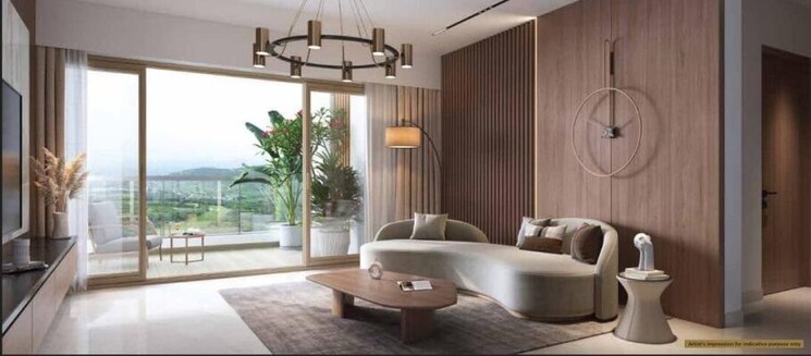 Living Room, shapoorji-pallonji-vanaha-golfland 1 Bedroom 738 Sq.Ft. Apartment In Bavdhan Pune 6668169