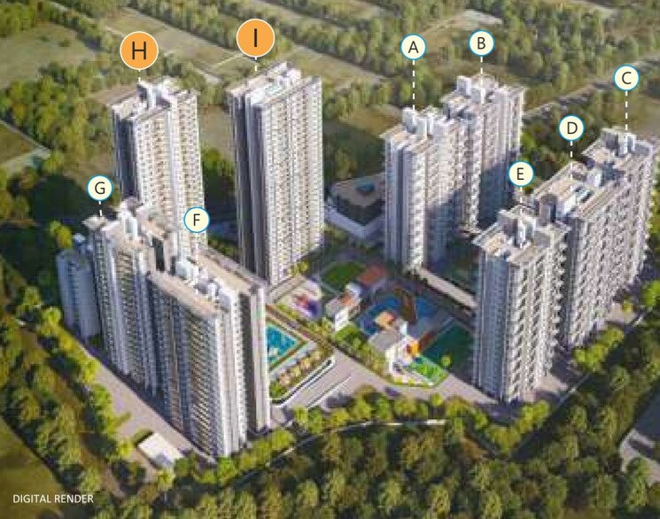 Master Plan, bhandari-7-plumeria-drive 4 Bedroom 1900 Sq.Ft. Apartment In Tathawade Pune 6669003