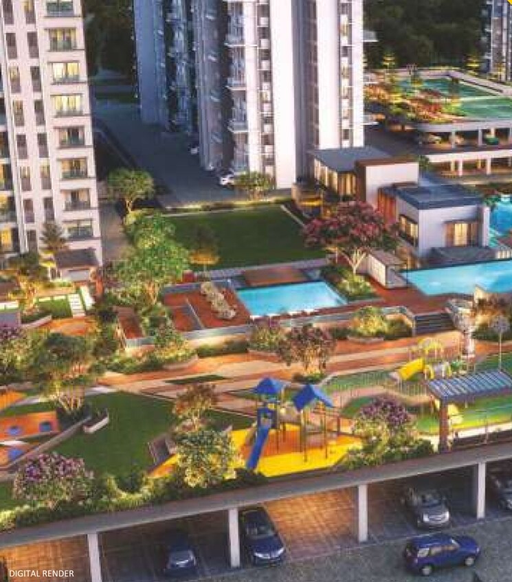 Garden, bhandari-7-plumeria-drive 4 Bedroom 1900 Sq.Ft. Apartment In Tathawade Pune 6669003