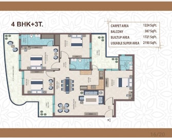 4 BHK Apartment For Resale in Shiv Sai Emerald Heights Sector 88 Faridabad  6669796