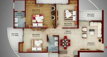 3 BHK Apartment For Resale in Samridhi Luxuriya Avenue Sector 150 Noida 6681178