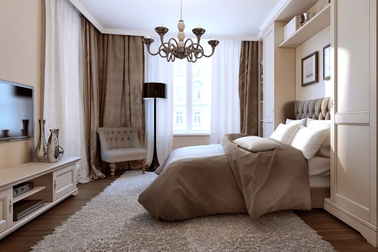 Bedroom, paranjape-opulus 2 Bedroom 1045 Sq.Ft. Apartment In Ghodbunder Road Thane 6683617