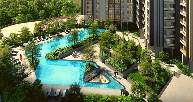 Swimming Pool, paranjape-opulus 2 Bedroom 1045 Sq.Ft. Apartment In Ghodbunder Road Thane 6683617