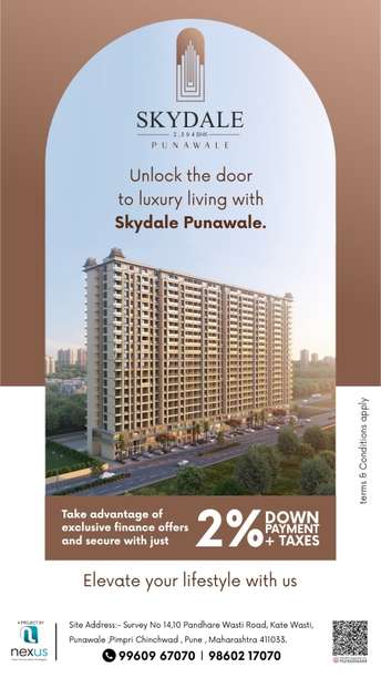 2 BHK Apartment For Resale in Nexus Skydale Punawale Pune  6689244