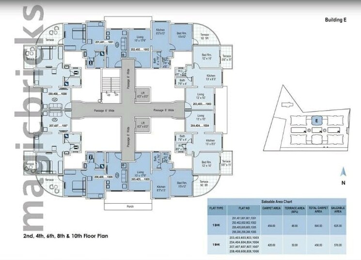 Floor Plan, palladium-homes 1 Bedroom 625 Sq.Ft. Apartment In Dhanori Pune 6695116