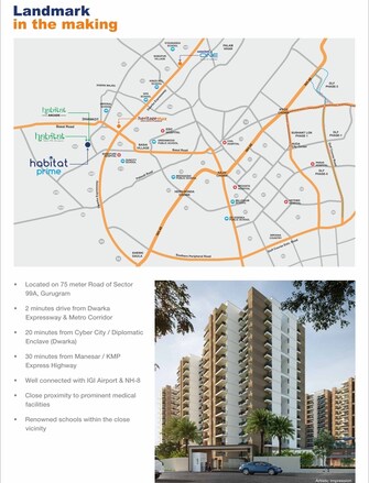 3 BHK Apartment For Resale in Habitat Prime Sector 99a Gurgaon  6730085