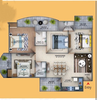 4 BHK Apartment For Resale in Sector 73 Faridabad  6731075