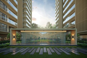 Balcony in 3 BHK Apartment at Vesu – for Rent