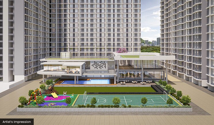 Balcony, dosti-west-county 3 Bedroom 949 Sq.Ft. Apartment In Balkum Pada Thane 6733408