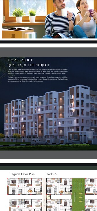 2 BHK Apartment For Resale in SV Garudadri Yamnampet Hyderabad  6741471