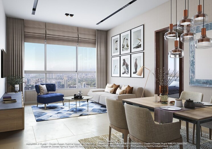 Living Room, piramal-vaikunth 4 Bedroom 1180 Sq.Ft. Apartment In Balkum Pada Thane 6747348