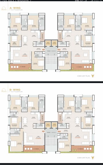 Floor Plan in 6 BHK Penthouse at Piplod – for Sale