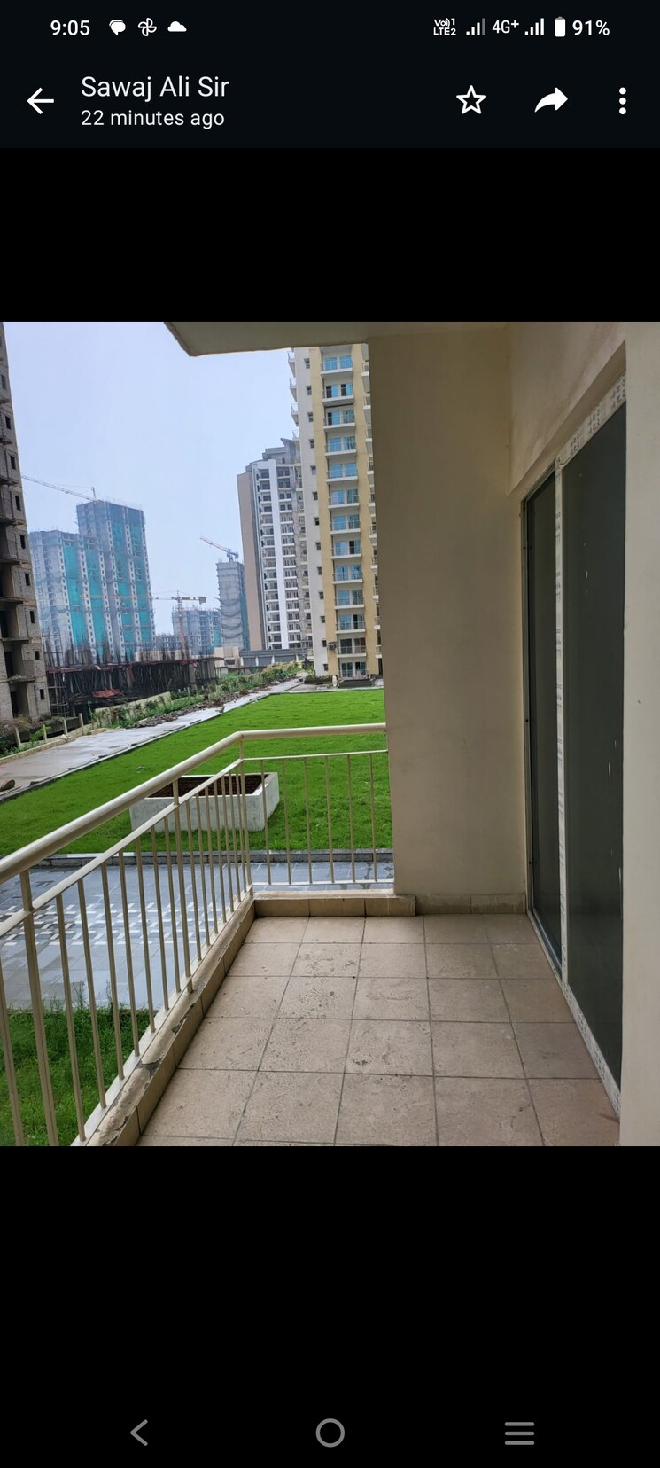 Balcony, shapoorji-pallonji-sarova 2 Bedroom 744 Sq.Ft. Apartment In Kandivali East Mumbai 6767627