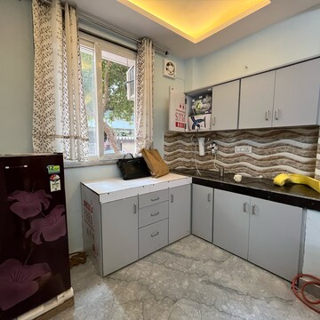 Kitchen in 1 BHK Builder Floor at Ansal Sushant Lok I, Sector 43 – for Rent