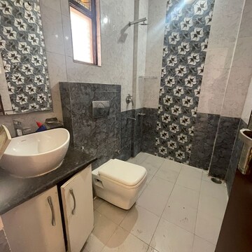 Bathroom in 3 BHK Builder Floor at Ansal Sushant Lok I, Sushant Lok I – for Rent