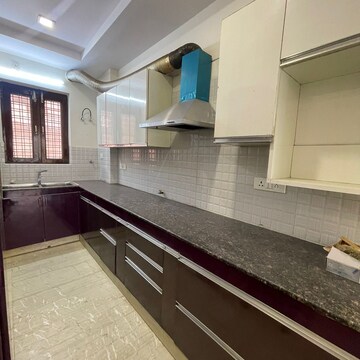 Kitchen in 3 BHK Builder Floor at Ansal Sushant Lok I, Sushant Lok I – for Rent