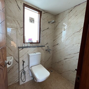 Bathroom in 1 RK Builder Floor at Ansal Sushant Lok I, Sector 43 – for Rent