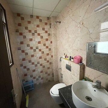 Bathroom in 3 BHK Builder Floor at Ansal Sushant Lok I, Sector 43 – for Rent