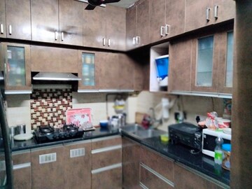 Kitchen in 3 BHK Apartment at East Of Kailash – for Rent