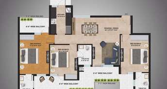 3 BHK Apartment For Resale in Altura Apartments Ghazipur Zirakpur 6776689