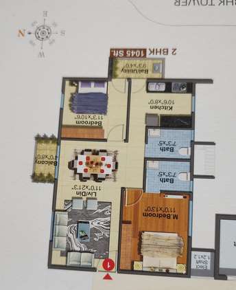 2 BHK Apartment For Resale in Myhna Maple Varthur Bangalore 6777213