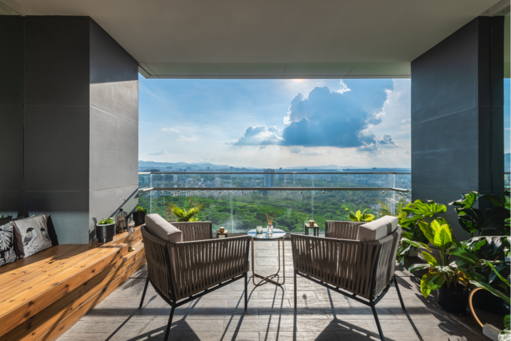 Balcony, piramal-aranya-avyan 4 Bedroom 2800 Sq.Ft. Builder Floor In Reay Road Mumbai 6779788