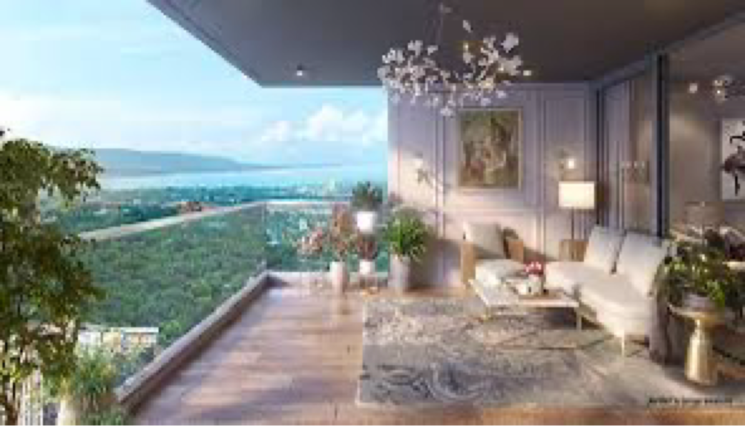 Balcony, lodha-mahalaxmi-bellevue 4 Bedroom 1960 Sq.Ft. Builder Floor In Agripada Mumbai 6779965