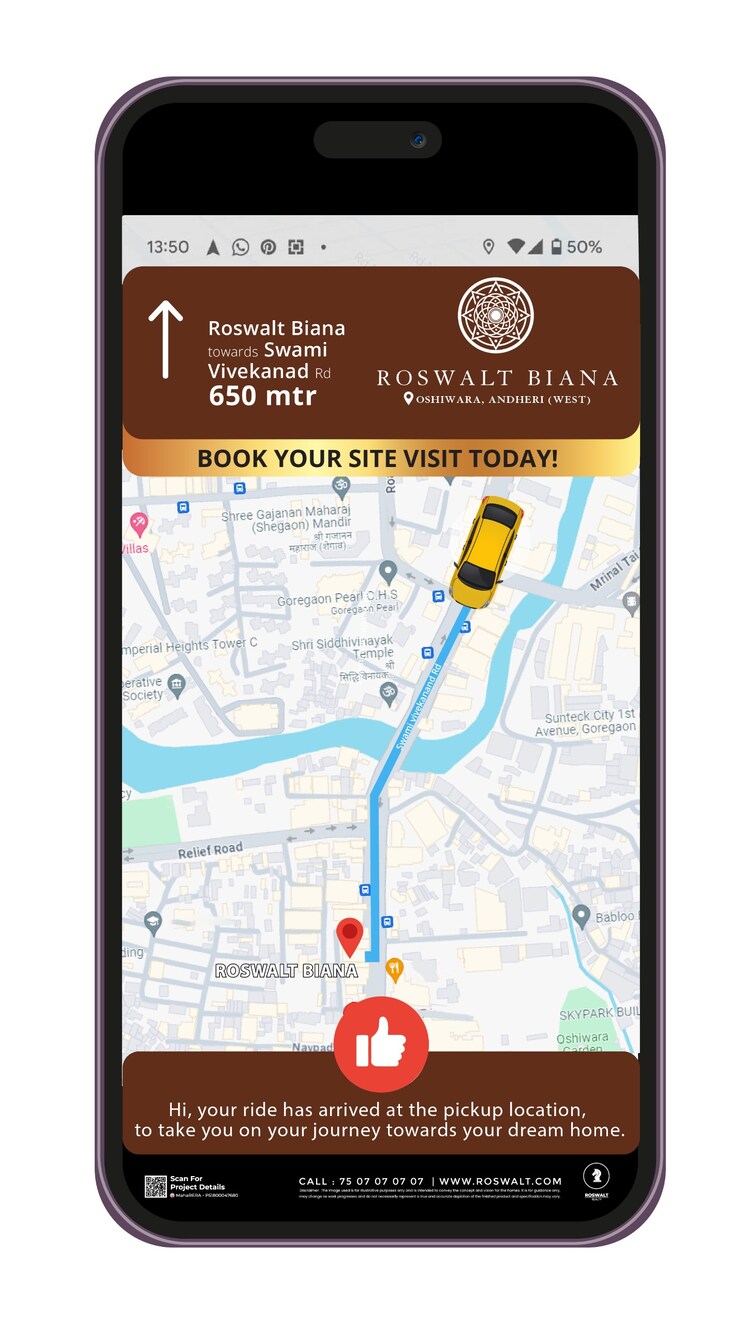 Map Location, roswalt-zaiden 1 Bedroom 401 Sq.Ft. Apartment In Jogeshwari West Mumbai 6783144