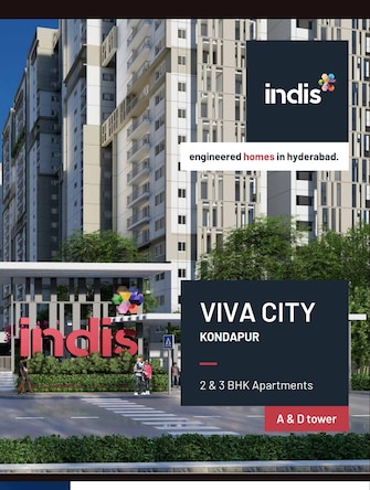 3 BHK Apartment For Resale in INDIS Viva City Kondapur Hyderabad  6786533