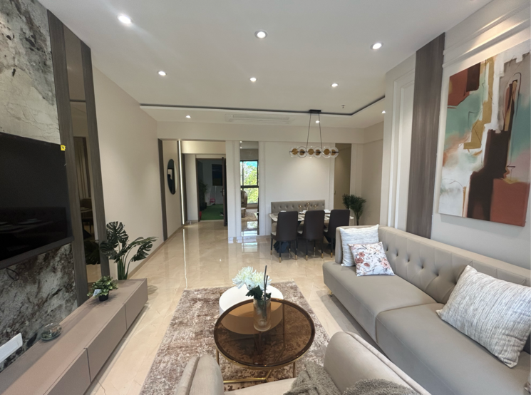 Living Room, jasani-scorpio 3 Bedroom 995 Sq.Ft. Apartment In Bafhira Nagar Mumbai 6794298