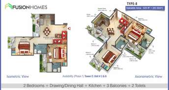 2 BHK Apartment For Resale in Fusion Homes Noida Ext Tech Zone 4 Greater Noida 6796701