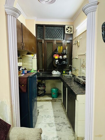 Kitchen in 2 BHK Builder Floor at Lajpat Nagar – for Rent