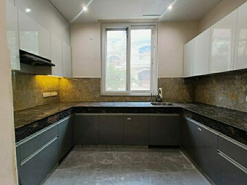 Kitchen in 4 BHK Builder Floor at Green Fields Colony – for Sale