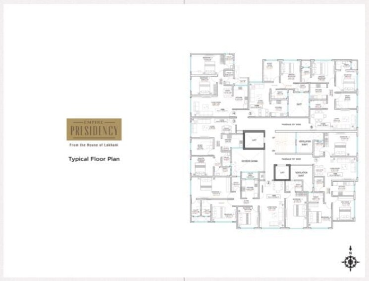Master Plan, lakhani-empire-presidency 2 Bedroom 527 Sq.Ft. Apartment In Panch Pakhadi Thane 6817964