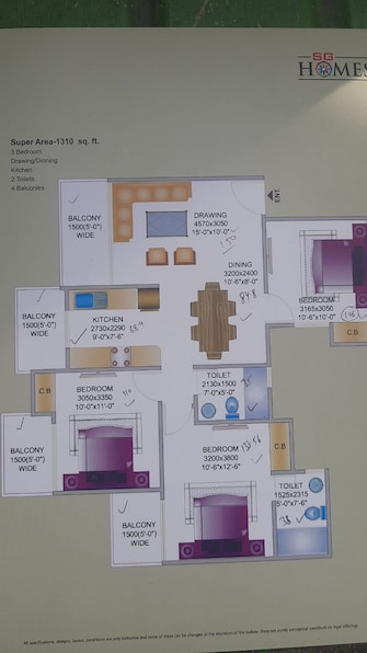 3 BHK Apartment For Resale in Sg Homes Vasundhara Sector 4 Ghaziabad  6820301