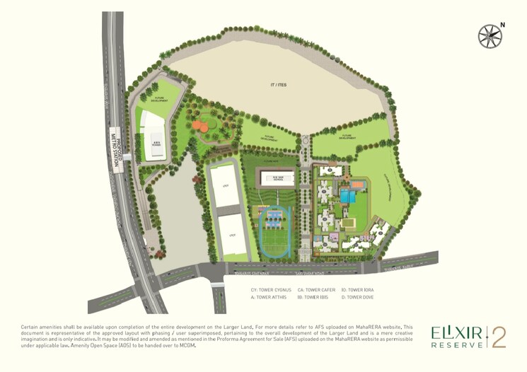 Master Plan, lnt-elixir-reserve 4 Bedroom 1995 Sq.Ft. Apartment In Powai Mumbai 6820493