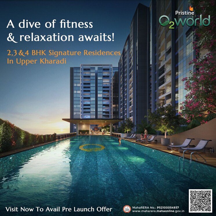Swimming Pool, pristine-o2-world 4 Bedroom 1688 Sq.Ft. Apartment In Wagholi Pune 6826875