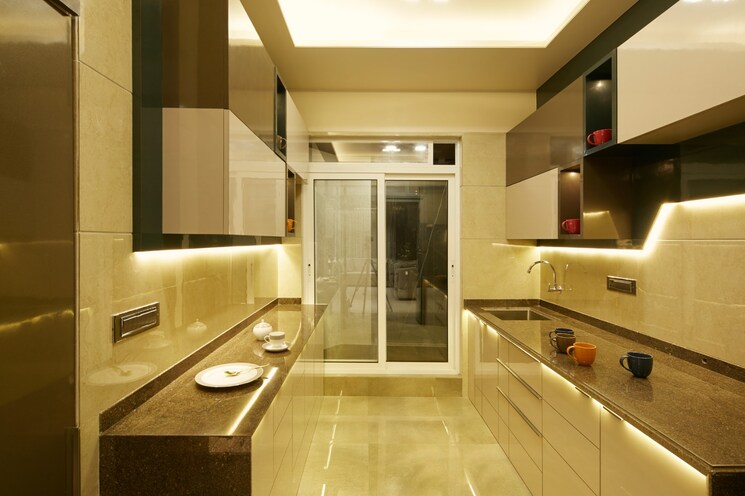 Kitchen, tulsi-signature 4 Bedroom 2600 Sq.Ft. Apartment In Belawali Thane 6843618
