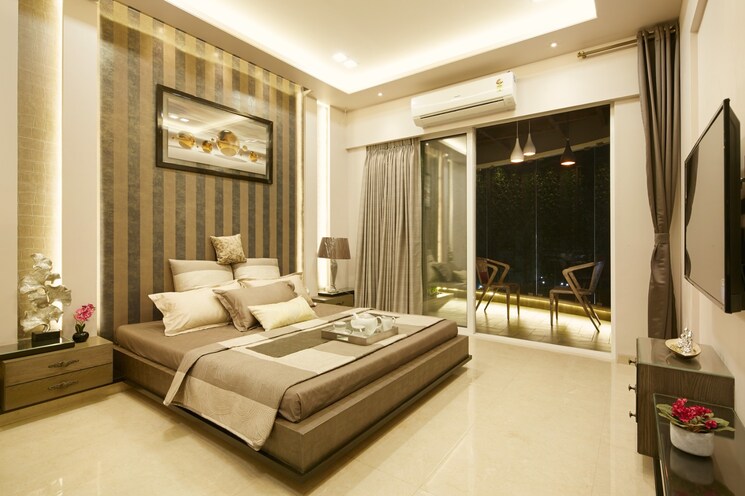 Bedroom, tulsi-signature 4 Bedroom 2600 Sq.Ft. Apartment In Belawali Thane 6843618
