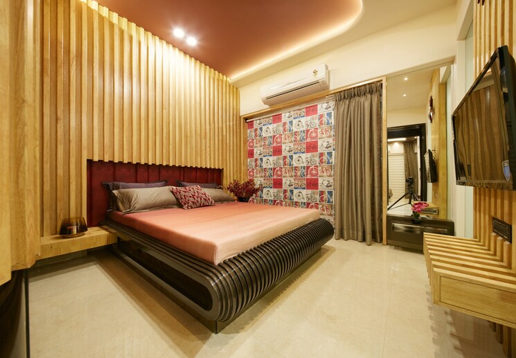 Bedroom, tulsi-signature 4 Bedroom 2600 Sq.Ft. Apartment In Belawali Thane 6843618