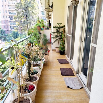 Balcony in 3 BHK Builder Floor at Sector 49 – for Rent