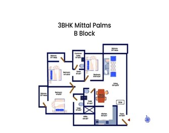 3 BHK Apartment For Resale in Mittal Palms Jakkur Bangalore  6846334