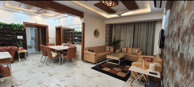 Living Room, niho-marvel-scottish-garden 3 Bedroom 1485 Sq.Ft. Apartment In Ahinsa Khand 2 Ghaziabad 6852955