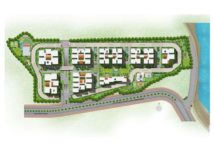 Master Plan, gachibowli 3 Bedroom 2450 Sq.Ft. Apartment In Gachibowli Hyderabad 6855712