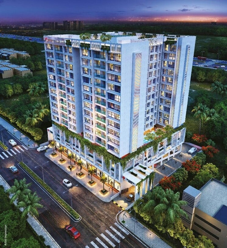 Exterior View, millenium-infinia 2 Bedroom 1100 Sq.Ft. Apartment In New Panvel Sector 17 Navi Mumbai 6856195