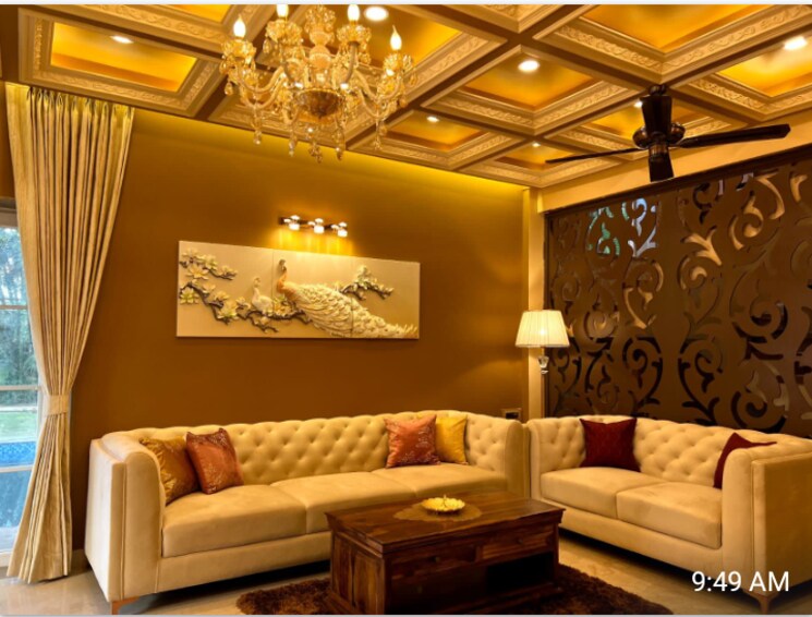 Living Room, swaraj-luxuria 4 Bedroom 5600 Sq.Ft. Villa In Ulwe Navi Mumbai 6858648