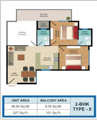 2 BHK Apartment For Resale in Puri Diplomatic Greens Phase I Sector 111 Gurgaon  6861665