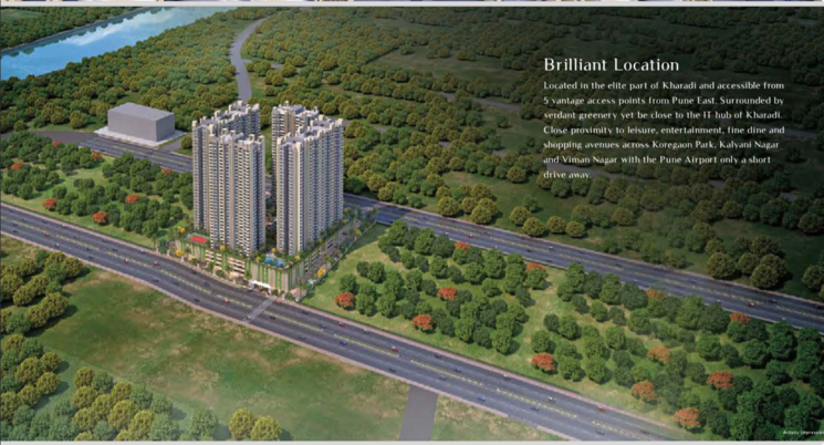 Garden, vtp-flamante 3 Bedroom 1238 Sq.Ft. Apartment In Awhalwadi Pune 6867510