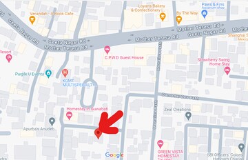 2 BHK Independent House – Map Location View at Ambikagirinagar - for Rent