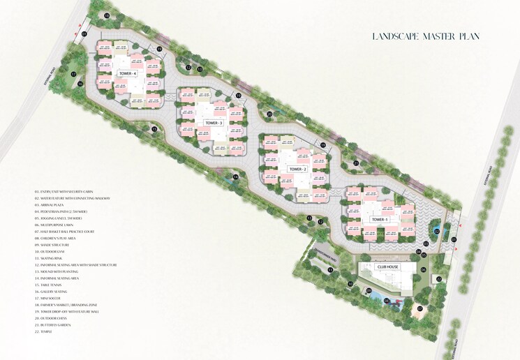 Master Plan, raghava-wave 3 Bedroom 1660 Sq.Ft. Apartment In Tellapur Hyderabad 6871065
